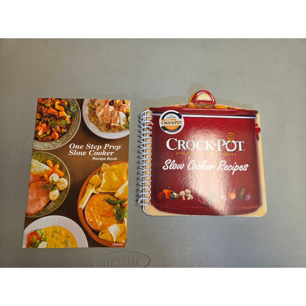 Crock-Pot Slow Cooker Recipes & One Step Prep Recipe Book Bundle 2 Cookbooks